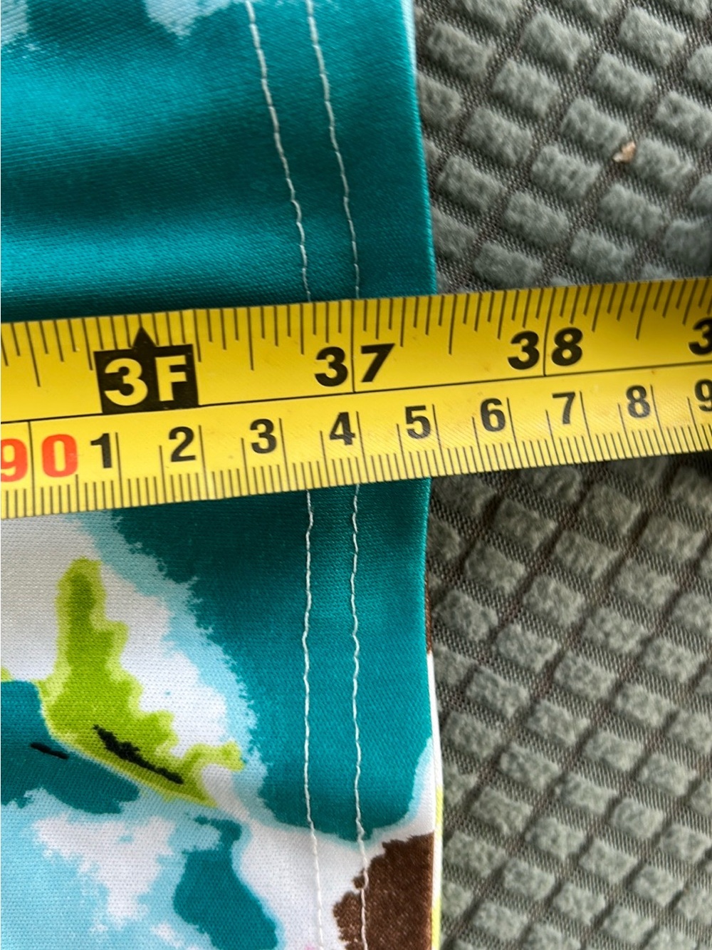 Teal Floral Print Tank Dress - Picture 5 of 7